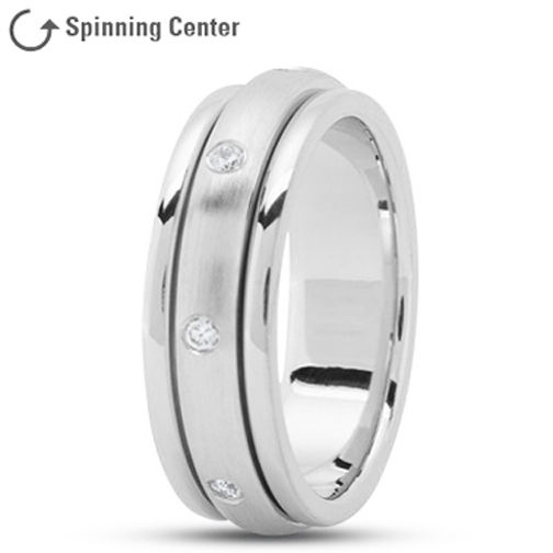 Platinum on sale spinner ring